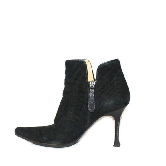 GIUSEPPE ZANOTTI SUEDE POINT TOE BOOTIES SIZE 7 - Picture 1 of 5